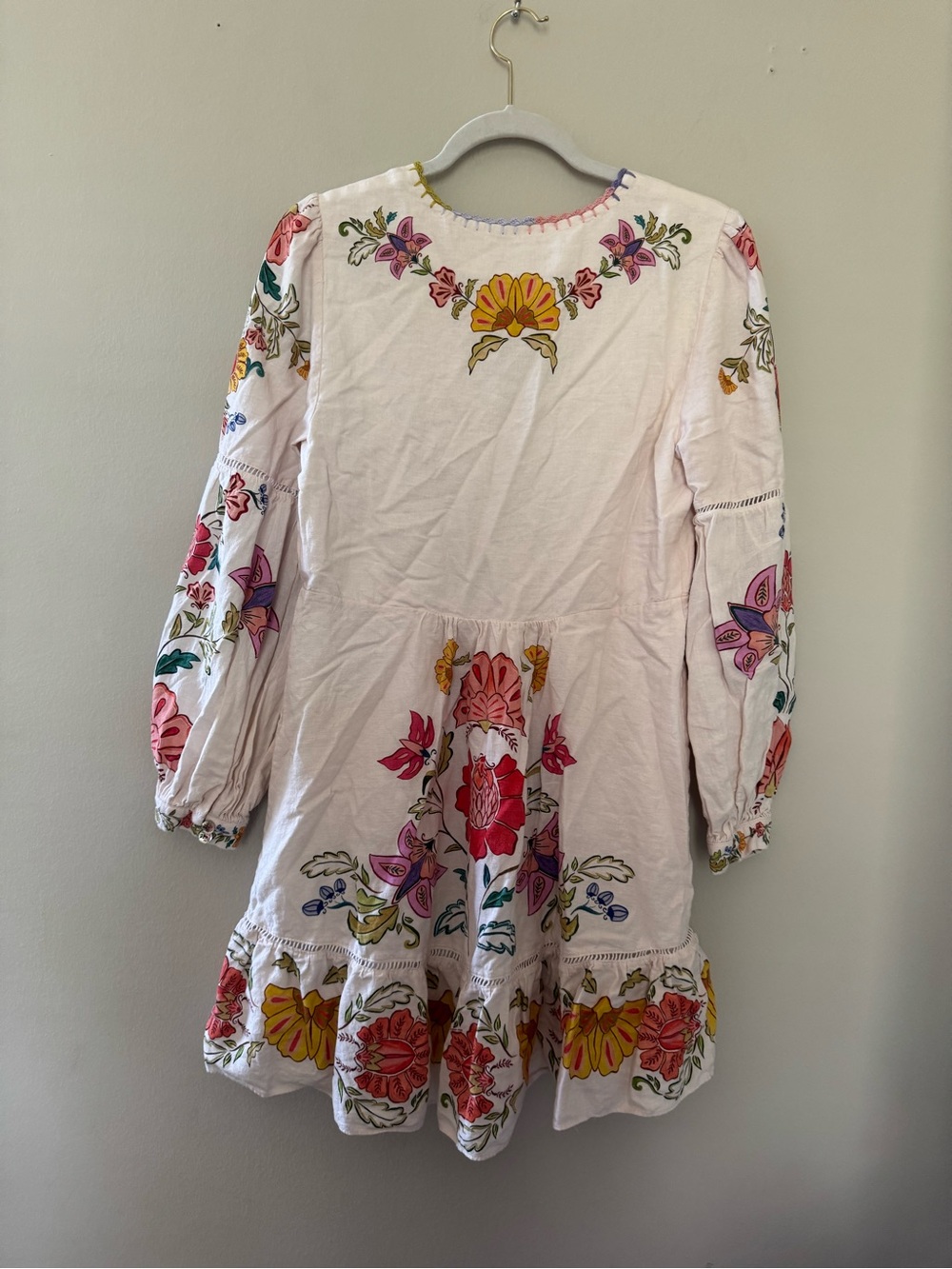 FARM Rio Mini Dress with Multicolor Floral Embroidery - Picture 4 of 4